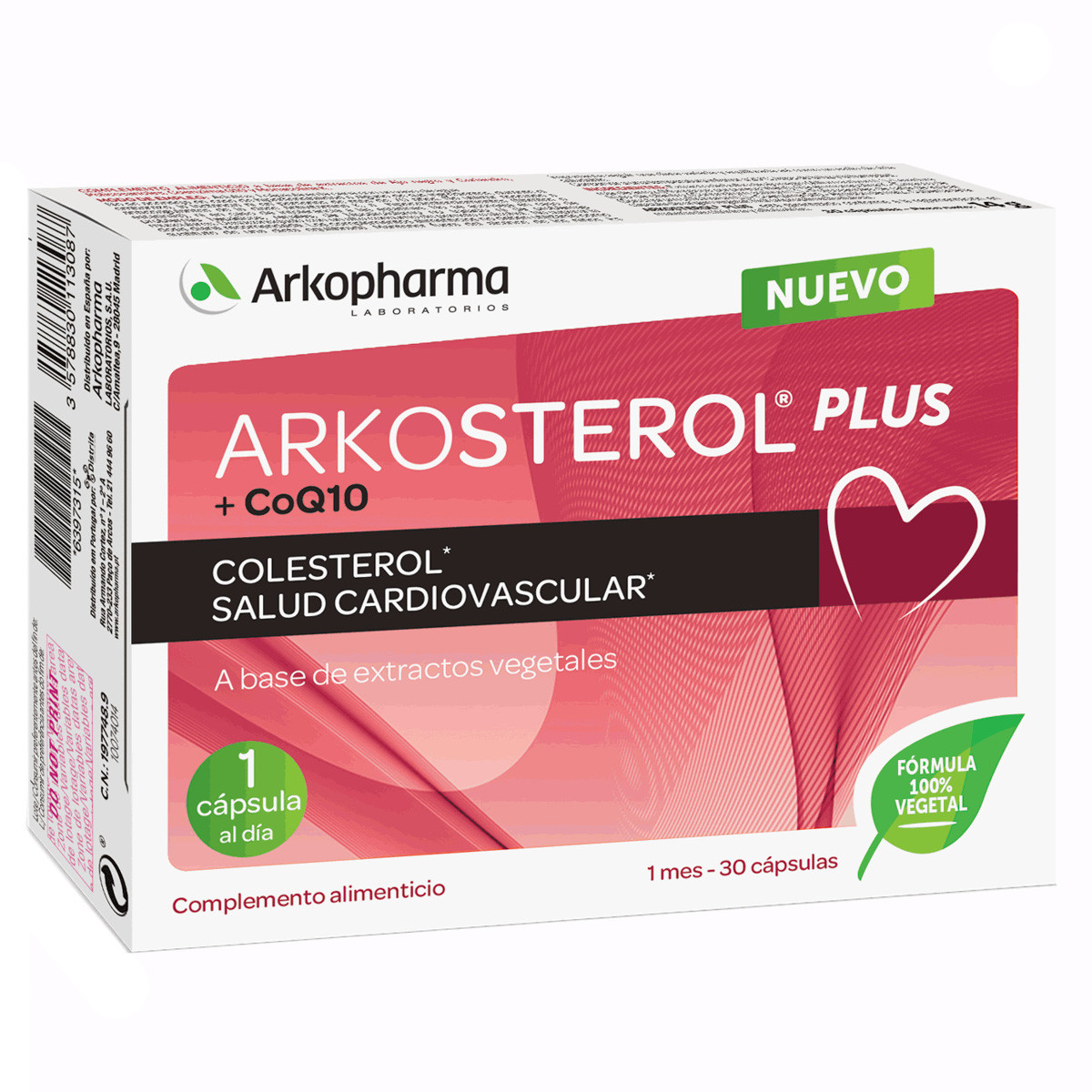 Arkopharma Arkosterol Plus CoQ10 salud cardiovascular 30 cápsulas